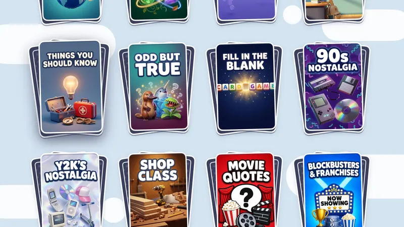 Trivia Battle categories on Apple TV